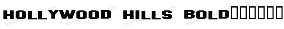 Hollywood Hills Bold字体转换